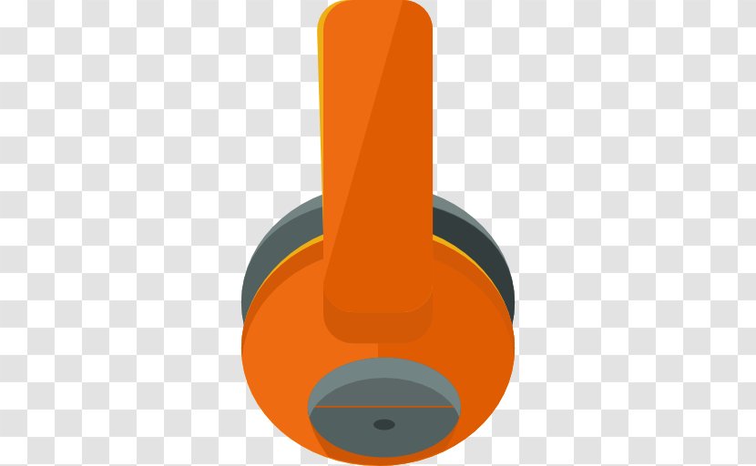 Headphones Walkman Headset - Technology - Orange Transparent PNG