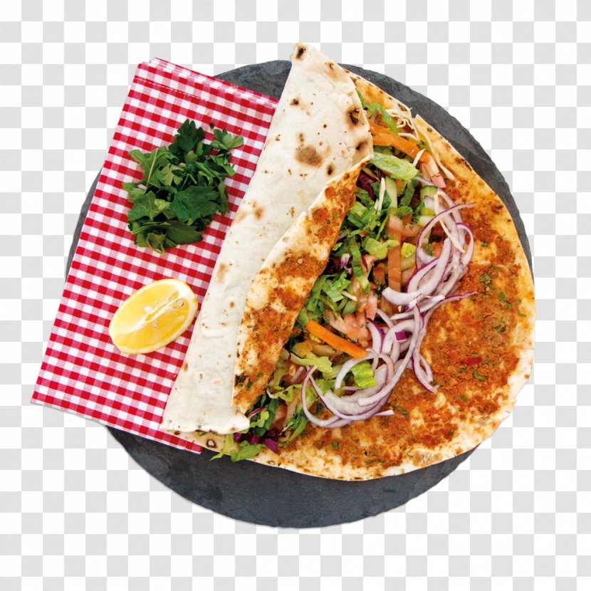 Turkish Cuisine Fast Food Doner Kebab Lahmajoun - Vegetarian Transparent PNG