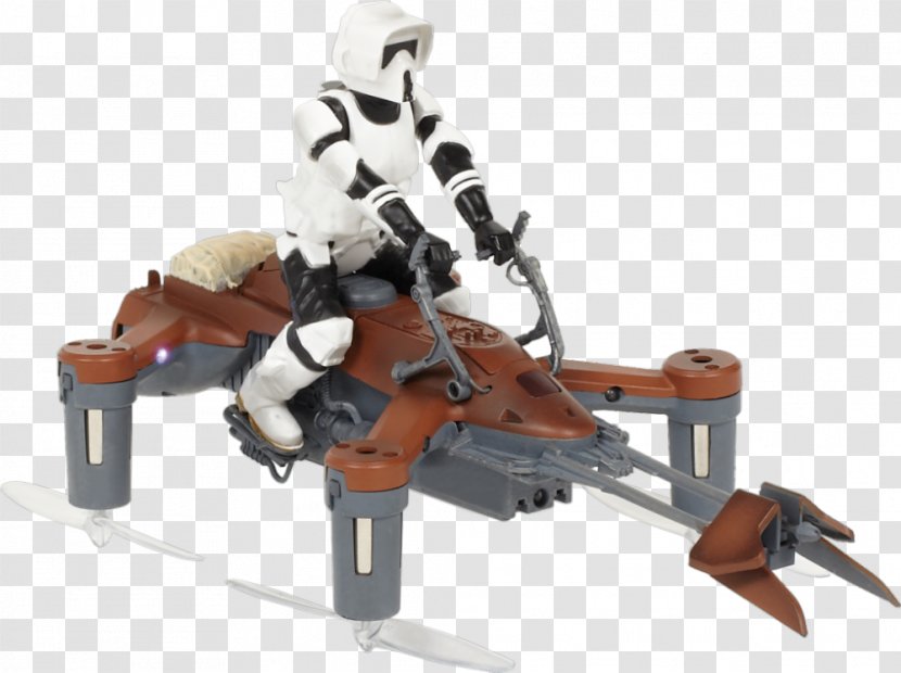 Propel Star Wars 74-Z Speeder Bike T-65 X-Wing Starfighter Quadcopter - Imperial Scout Trooper Transparent PNG