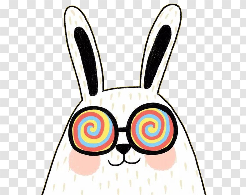 White Rabbit Cartoon - Rabits And Hares Transparent PNG