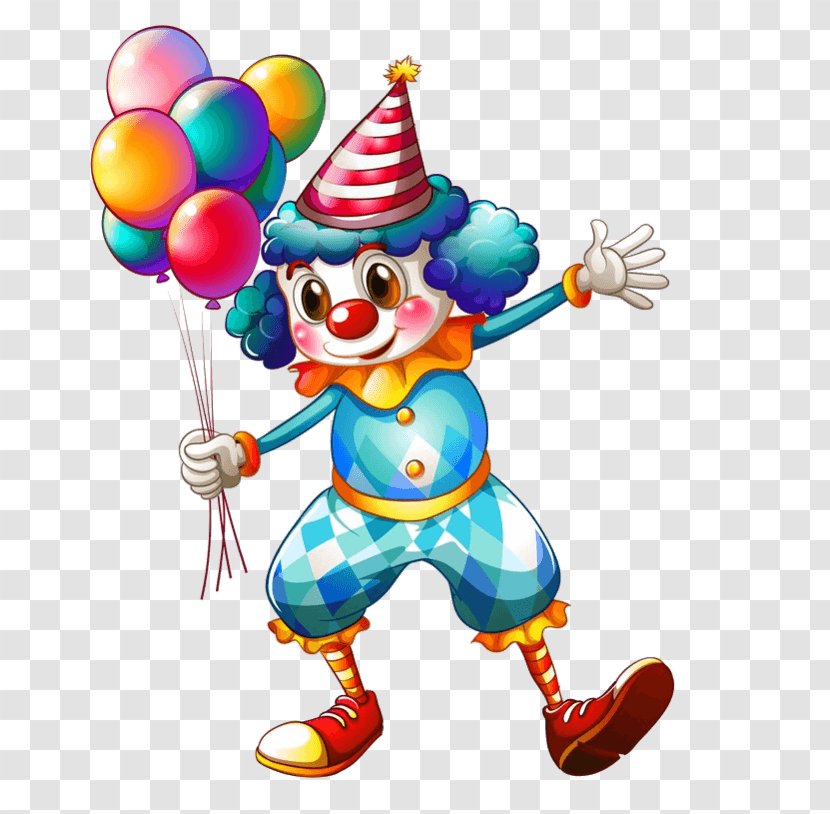 Vector Graphics Clown Balloon Illustration Stock Photography - Party Supply - With Balloons Transparent PNG
