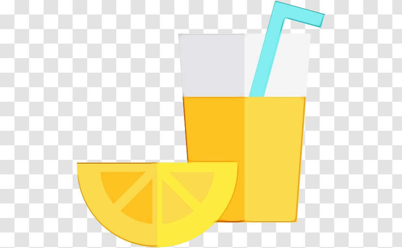 Yellow Font Drinkware Pint Glass Logo Transparent PNG