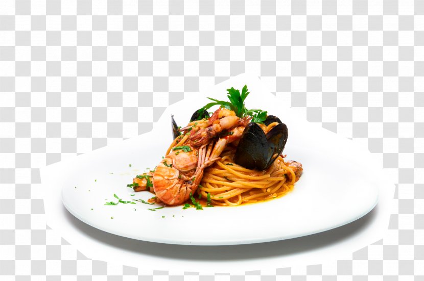 Spaghetti Alla Puttanesca Alle Vongole Taglierini Al Dente Capellini - Dish - Los Menús De Restaurante Transparent PNG