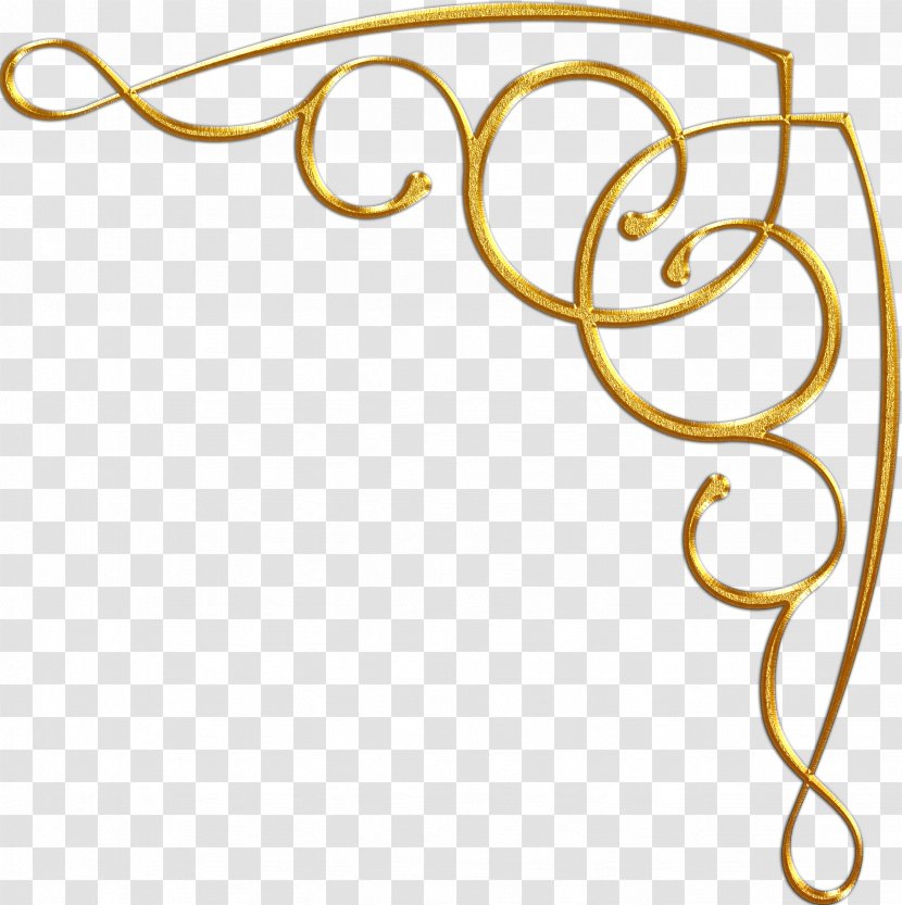 Hotel Inn Clip Art - Material - Gold Floral Transparent PNG