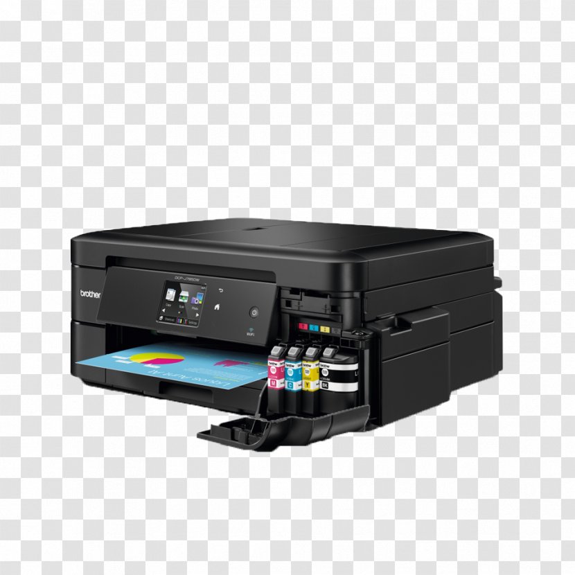 Inkjet Printing Multi-function Printer Brother Industries - Image Scanner Transparent PNG
