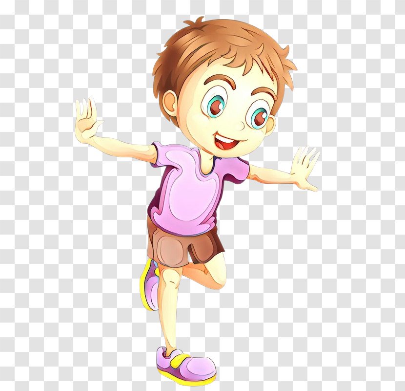 Cartoon Animated Clip Art Animation Finger - Child - Happy Style Transparent PNG