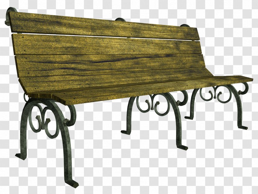 Table Chair Furniture Clip Art - Park - Bench Transparent PNG