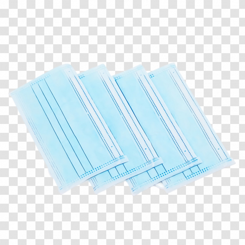Blue Turquoise Paper Paper Product Transparent PNG