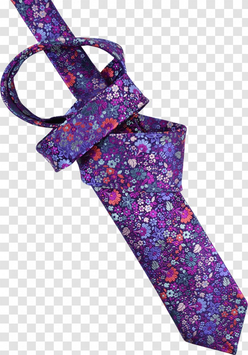 Necktie Made In Italy Fashion Silk - Mercerised Cotton - Falling Petals Transparent PNG