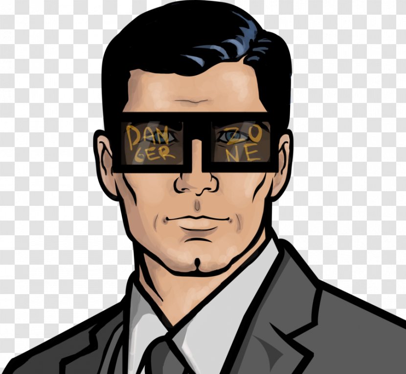 George Coe Sterling Archer Malory Lana Anthony Kane - Glasses - Danger Zone Transparent PNG