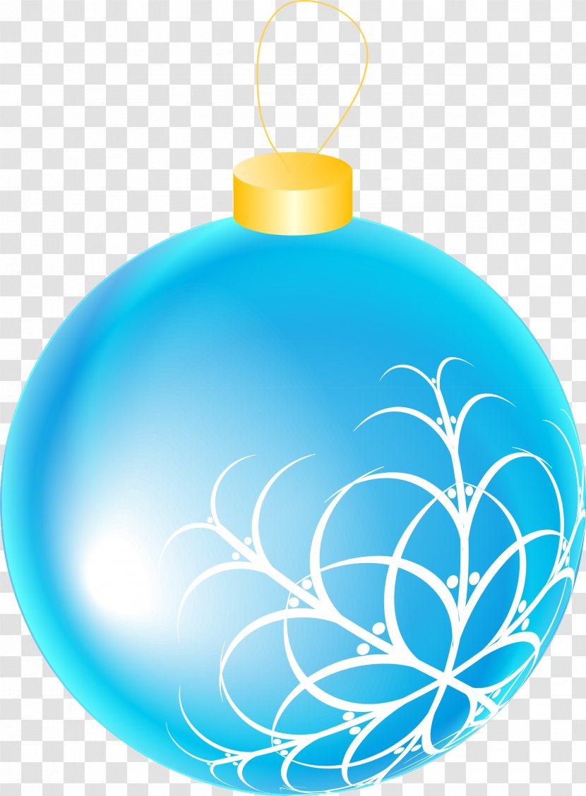 Christmas Day Ornament Design Image Holiday Greetings - Decor - Blue Ball Transparent PNG