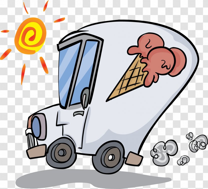 Ice Cream Cones Car Van T-shirt - Area Transparent PNG