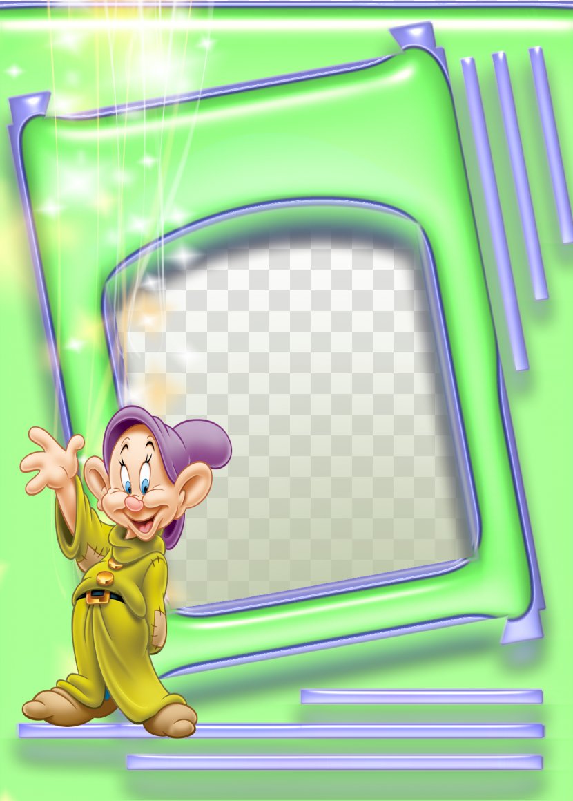 Happy Grumpy Picture Frame Dopey Photography - Fictional Character - Green Transparent PNG