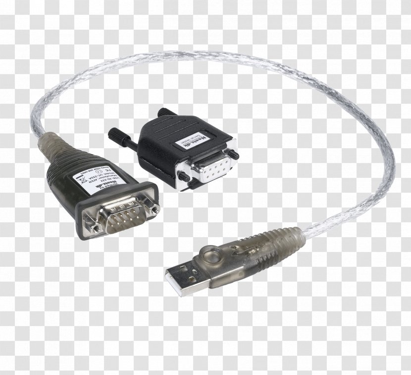 Serial Cable Adapter RS-232 Electrical Connector Port - Electronic Device - USB Transparent PNG