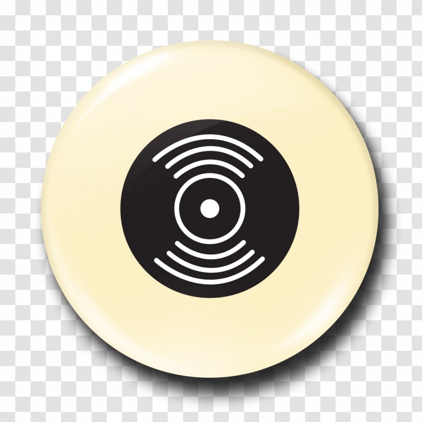 Circle Font - Yellow - Retro Round Badge Transparent PNG