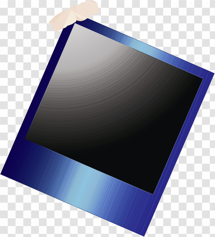 Laptop Part Rectangle Angle Cobalt Blue Purple Transparent PNG