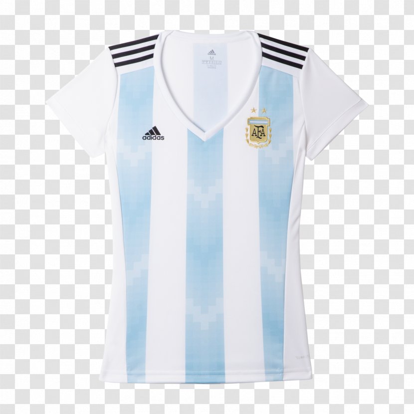 Argentina National Football Team T-shirt 2018 World Cup Adidas Jersey - Kit - Jersy Transparent PNG