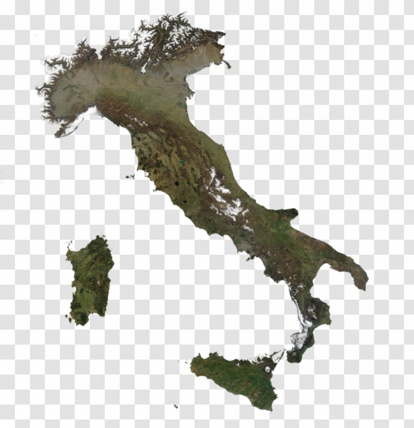 Regions Of Italy Map Clip Art Transparent PNG