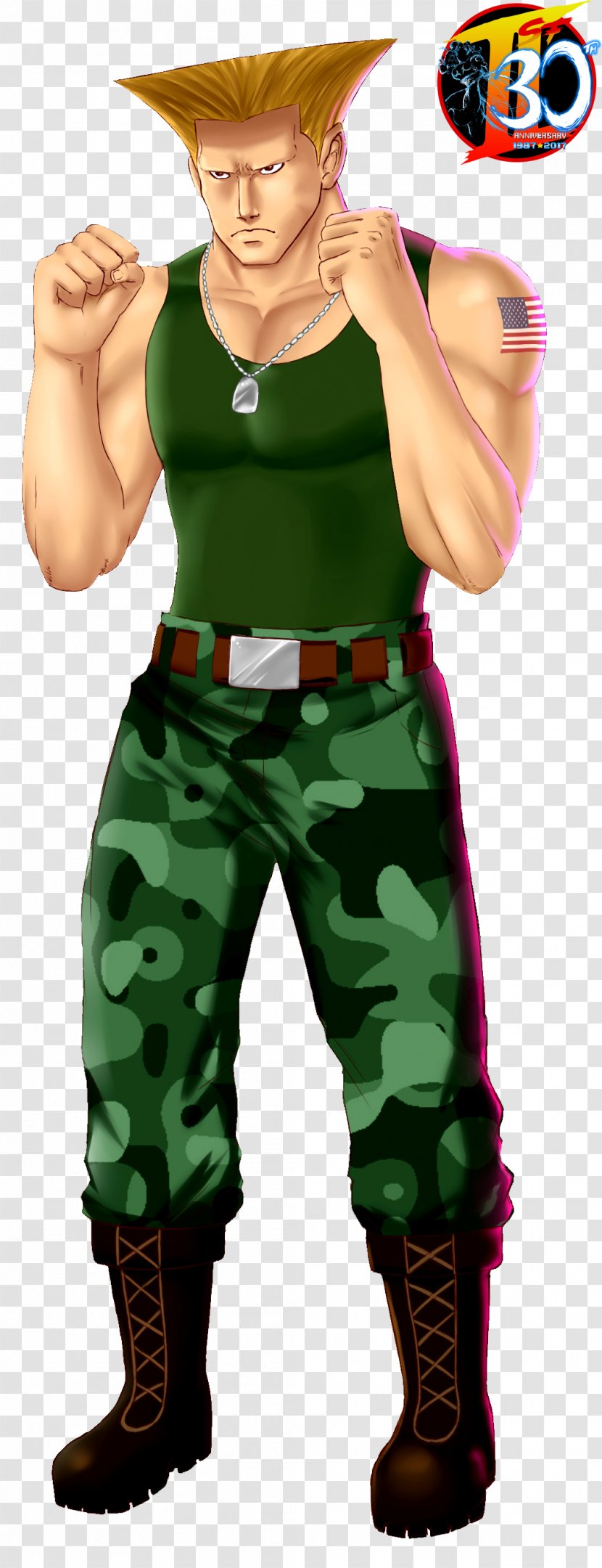 Street Fighter II: The World Warrior 30th Anniversary Collection Guile Shadaloo Soldier - Ii Transparent PNG