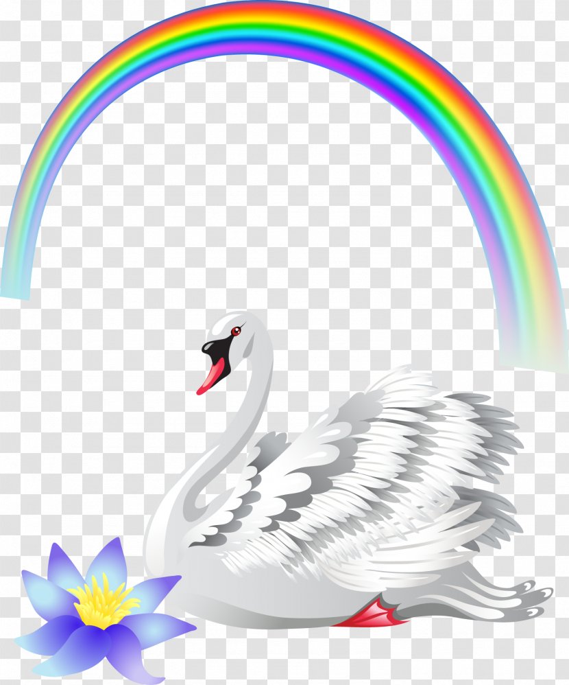 Black Swan Royalty-free Clip Art - Wing - Rainbow Lotus Transparent PNG