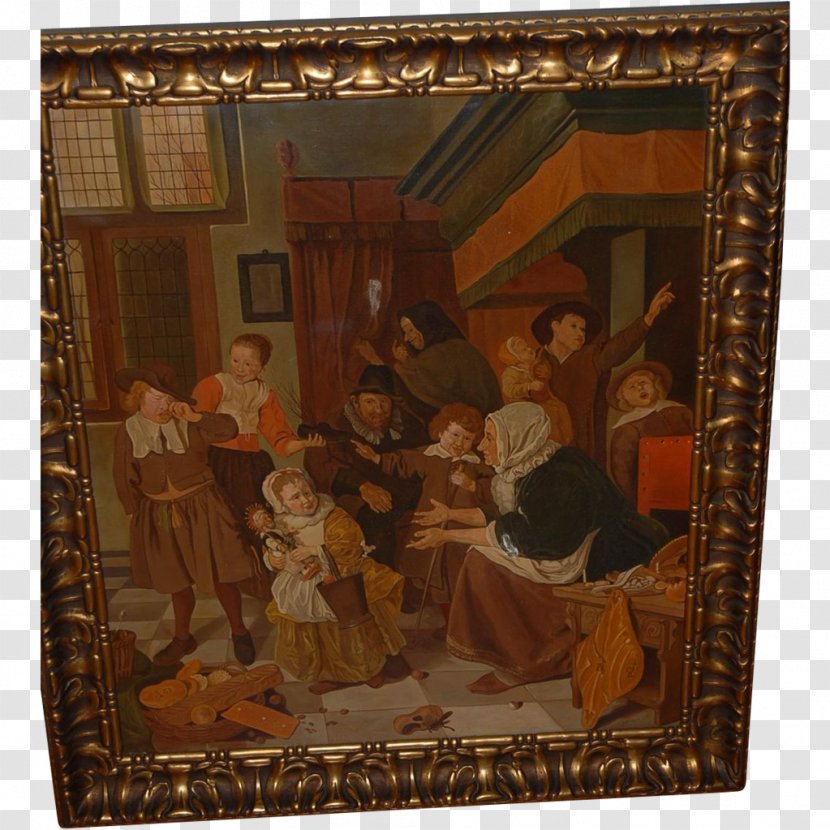 The Feast Of Saint Nicholas Oil Painting Art - Painter Transparent PNG