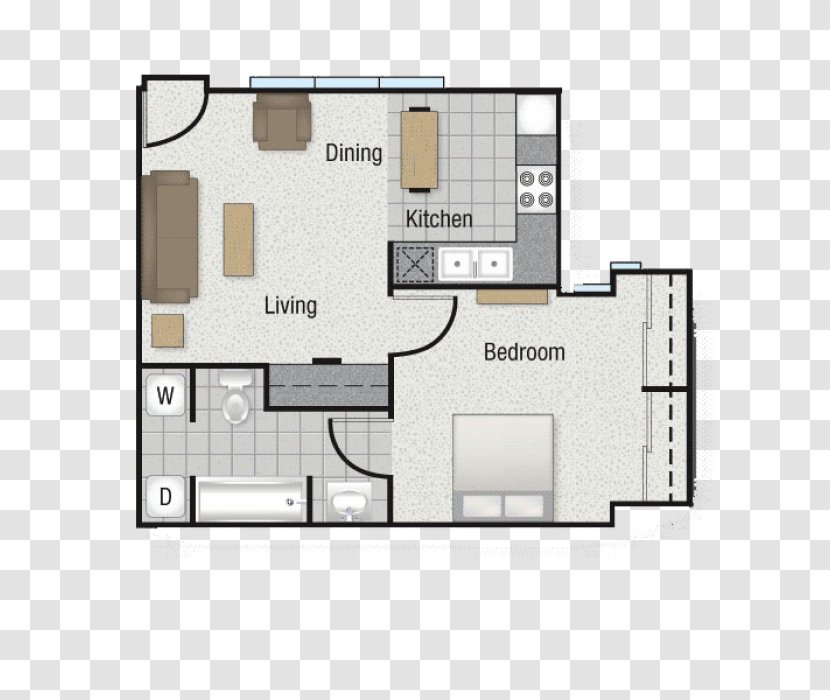 University Of North Texas Floor Plan House Apartment - Bathroom Transparent PNG