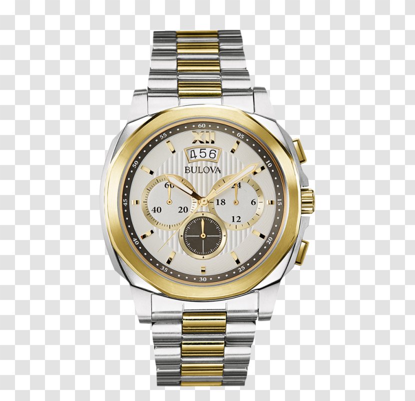 Watch Chronograph Bulova Clock Clothing - Bracelet Transparent PNG