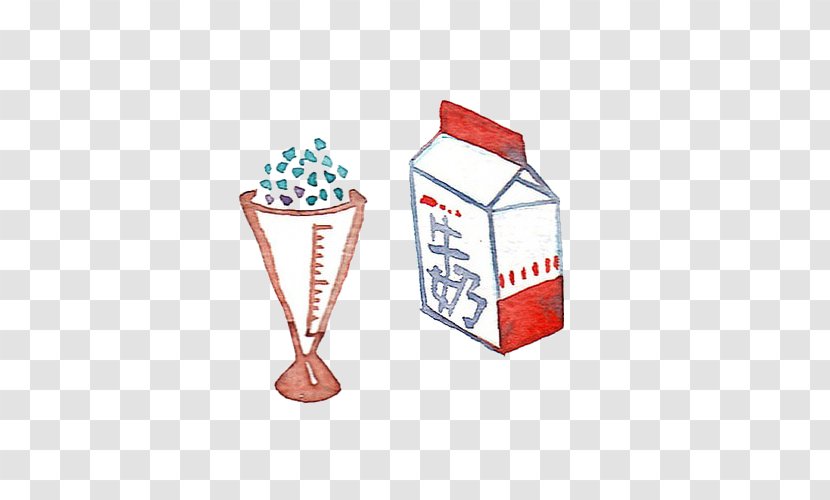 Ice Cream Paper Milk Box - Bottle - Cartons And Cups Transparent PNG