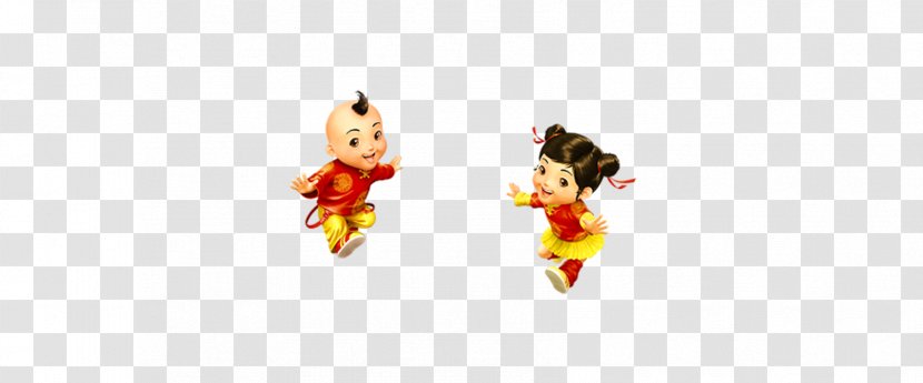 Cartoon Chinese New Year Clip Art - Animated - Style Doll Transparent PNG