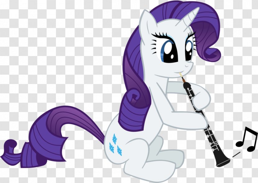 Pony Rarity Oboe Clarinet Bassoon - Cartoon Transparent PNG