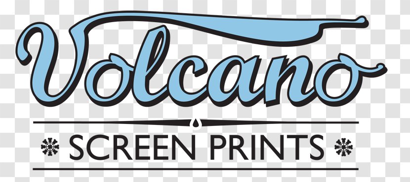 Volcano Screen Prints T-shirt Printing Logo - Printed Tshirt Transparent PNG