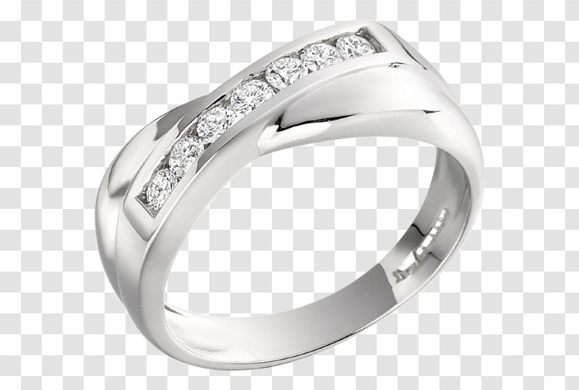 Wedding Ring Platinum Diamond Brilliant Transparent PNG