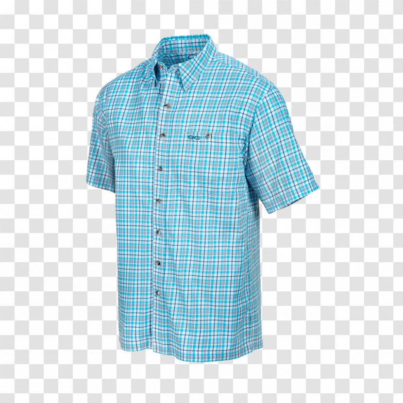 Dress Shirt T-shirt Sleeve Clothing - Plaid Cloth Transparent PNG