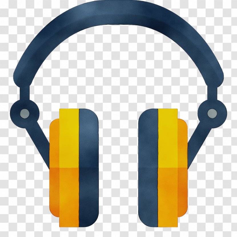 Headphones Gadget Yellow Audio Equipment Technology - Communication Device Headset Transparent PNG