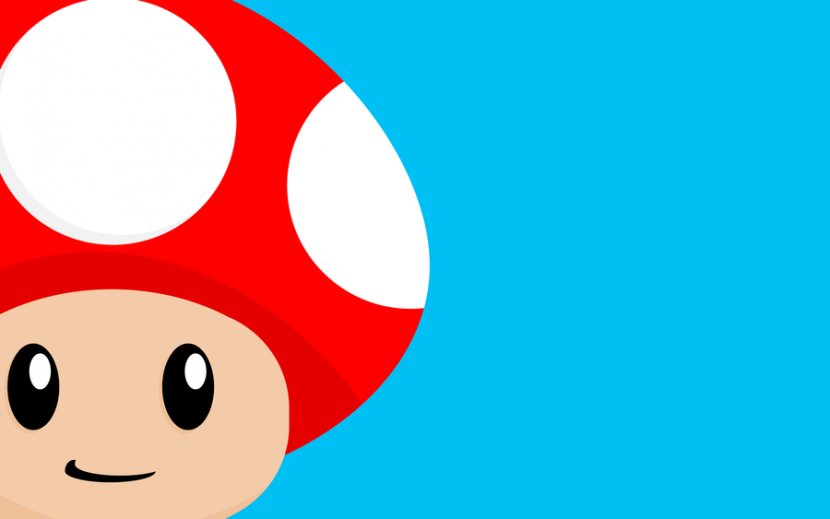 Super Mario Bros. Toad Mushroom Wallpaper - Bros - Toadstool Cliparts Transparent PNG