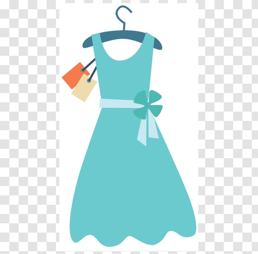 Dress Clothing Price Tag Clip Art - Turquoise Transparent PNG