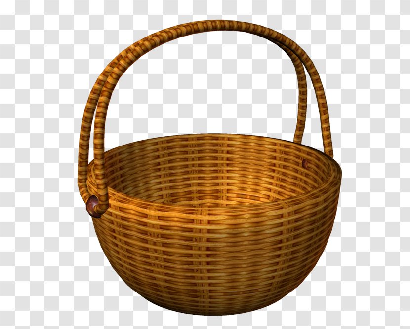 Empty Basket - Wicker - Silhouette Transparent PNG