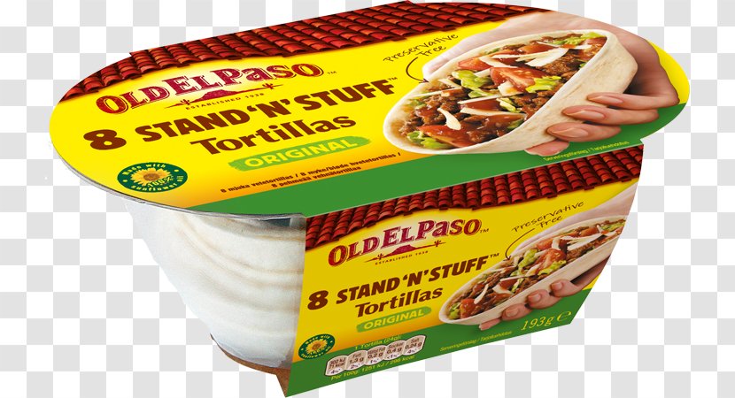Taco Mexican Cuisine Old El Paso Salsa Tortilla - Vegetarian Food - Pie With Tortillas Transparent PNG