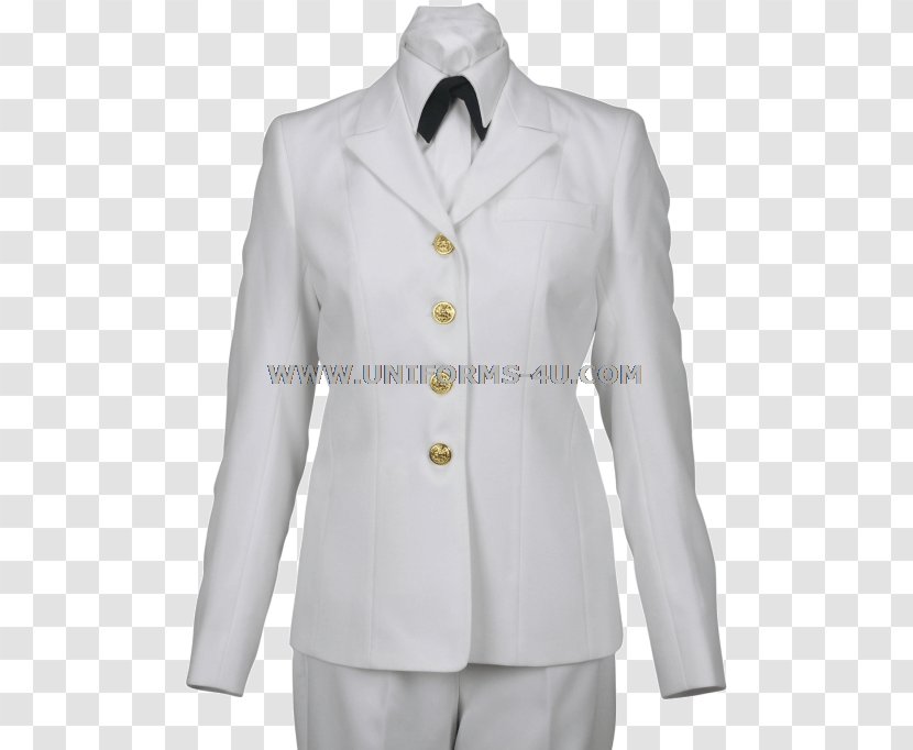 Blazer Coat Dress United States Navy Uniform - Tuxedo - White Transparent PNG