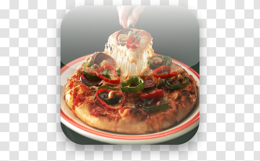 Sicilian Pizza Cheese Food Cuisine - Art Transparent PNG