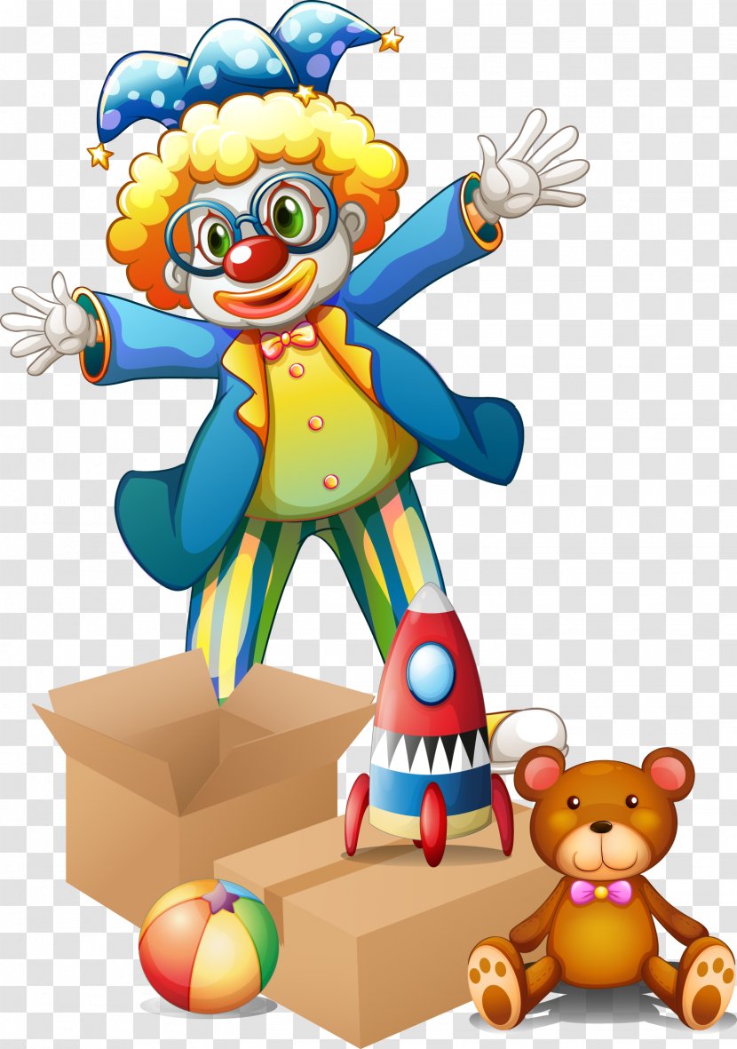 Evil Clown Circus Illustration - Profession - Clowns And Gifts Transparent PNG