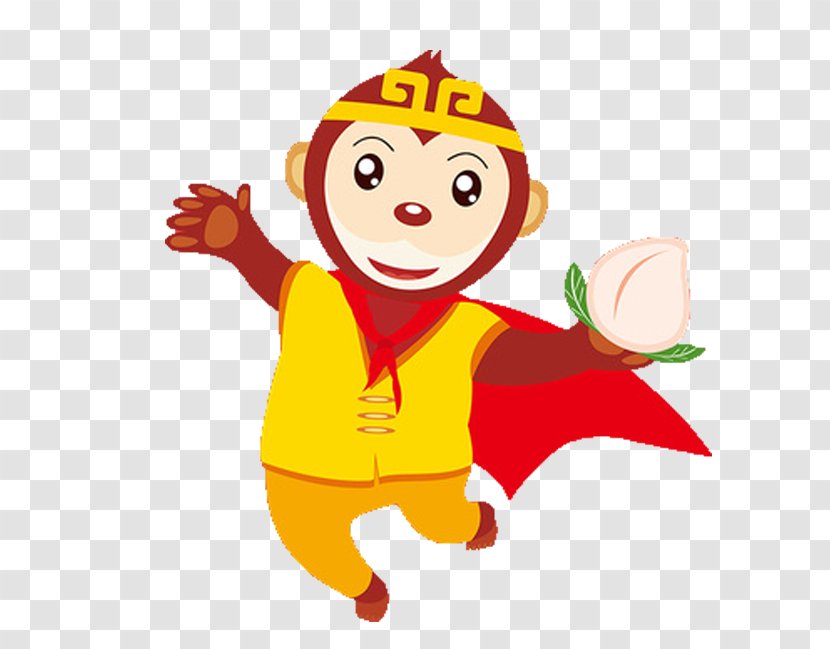 Sun Wukong Journey To The West Monkey - Yellow - 2016 Year Of Transparent PNG