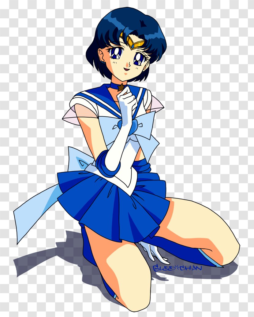 Sailor Mercury Moon Fan Art Character - Flower Transparent PNG