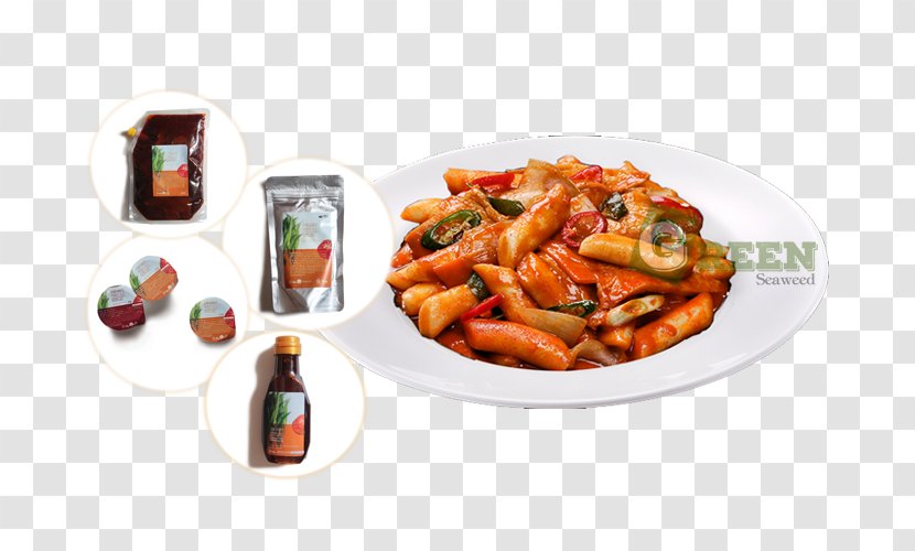 Dish Korean Cuisine Rice Cake Tteok-bokki Gimbap - Sushi Transparent PNG