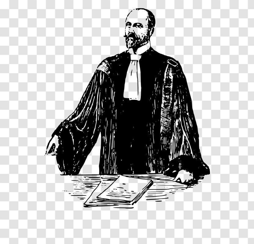 Lawyer Barrister Advocate Clip Art - Facial Hair Transparent PNG