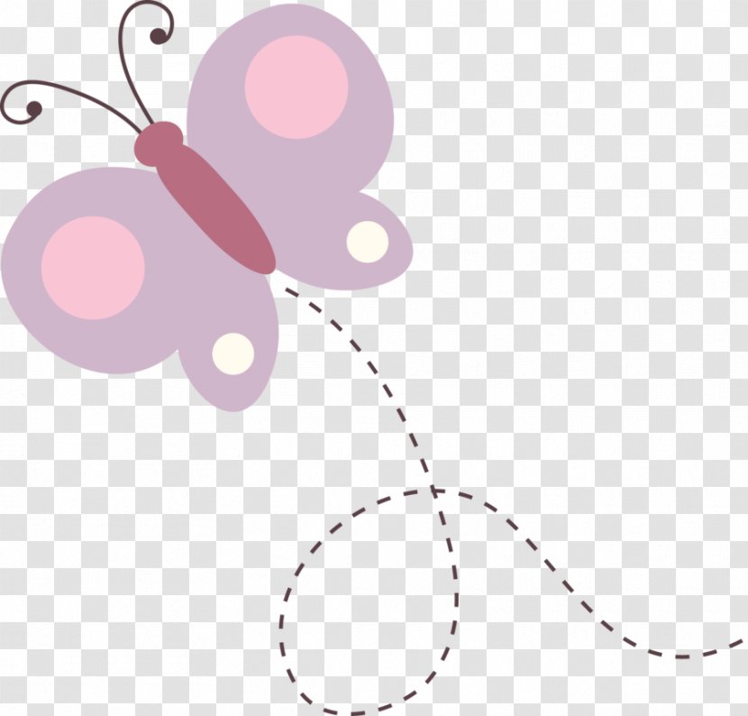 Butterfly Pink Desktop Wallpaper Clip Art - Digital Image - Jardim Encantado Transparent PNG