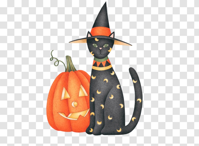 Cat Pumpkin Halloween Jack-o-lantern Clip Art - Hallow Transparent PNG