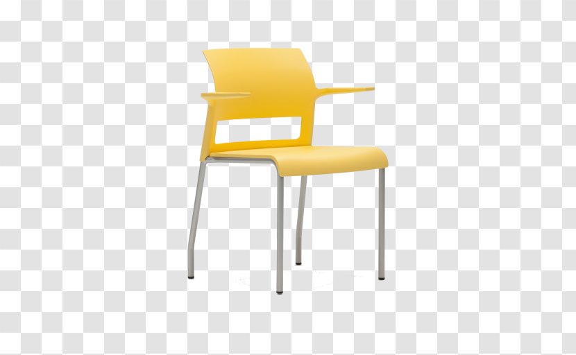 Office & Desk Chairs Table Steelcase - Armrest - Yellow Chair Transparent PNG