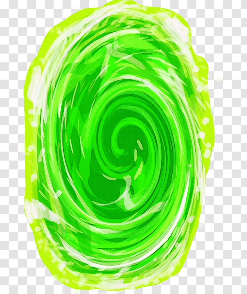 Green Vortex Spiral Circle Transparent PNG