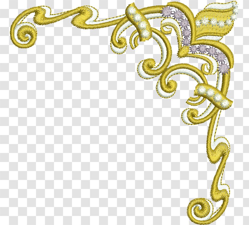Embroidery The Gold Corner - Picture Frames Transparent PNG